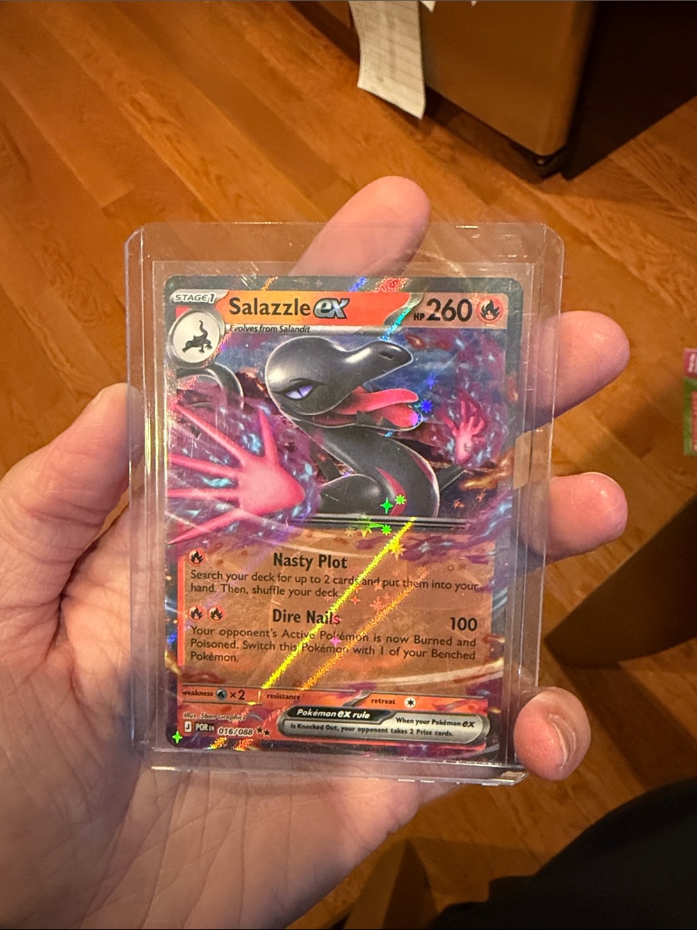 Pokémon Salazzle EX Holo 016/088